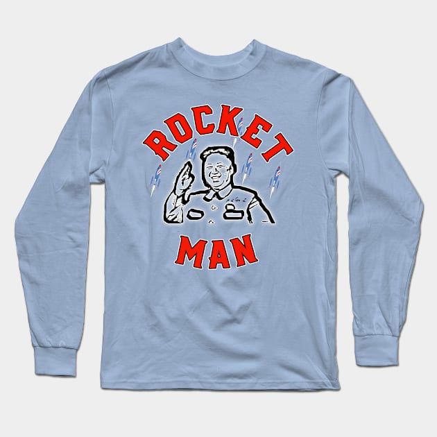 Rocket Man by Basement Mastermind Long Sleeve T-Shirt by BasementMaster